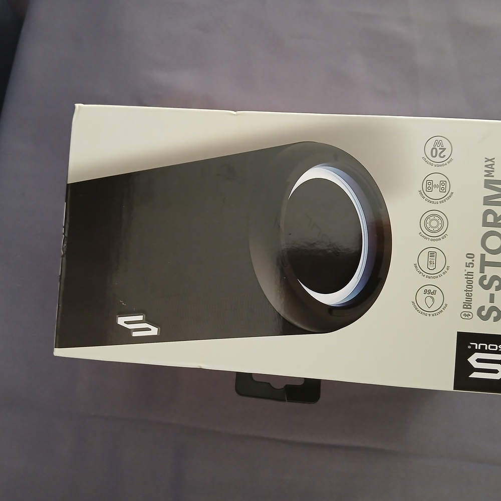 Storm Max Black Portable Bluetooth Speaker